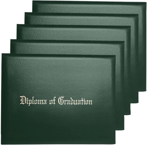 Miniatura 10 de Funda para diploma de 8.5 x 11 pulgadas, certificado acolchado de cuero sintético de graduación (negro)