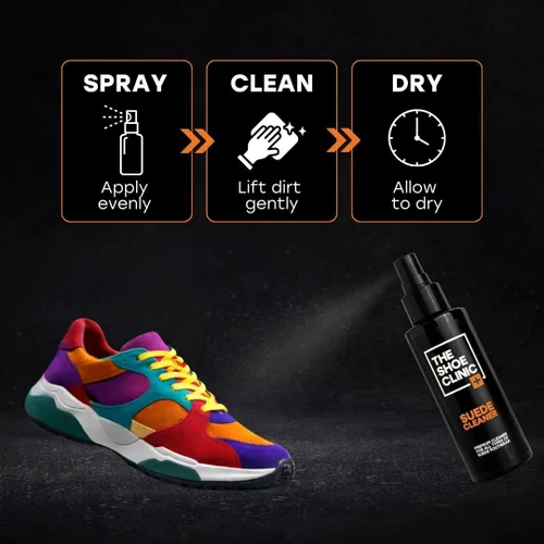 Miniatura 6 de Shoe Clinic Kit de limpieza de gamuza Para zapatos, botas, zapatillas de deporte y más Incluye limpiador de gamuza y cepillo