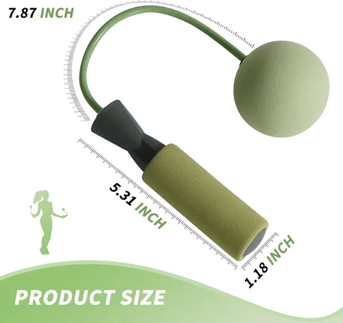 Miniatura 2 de Cuerda de saltar inalámbrica para hombres y mujeres Verde claro