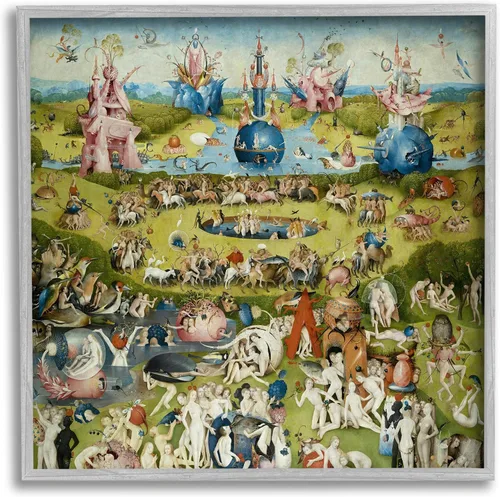 Miniatura 9 de Stupell Industries Jardín de delicias terrenales Panel central Hieronymus Bosch Pintura enmarcada Arte de pared, diseño por one1000paintings