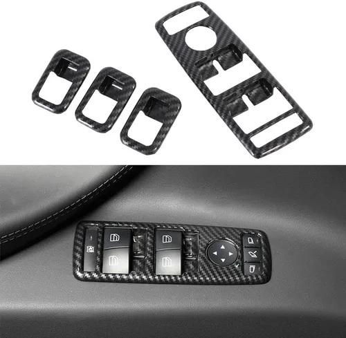 Miniatura 8 de OBL Funda para Consola Central y Salpicadero para Tesla Model X Model S 2014-2020, Accesorios para Interior de Coche ABS, Imitación de Fibra