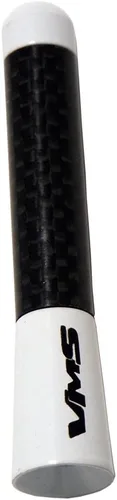 Miniatura 3 de VMS Racing Blanco con fibra de carbono real negro 3 "pulgadas antena corta compatible con Jeep JK 07-20