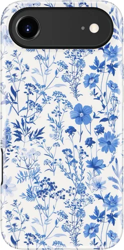 Miniatura 45 de Funda para iPhone 12 Mini, compatible con carga inalámbrica, protección de doble capa con elegante diseño de flores silvestres, silicona suave +