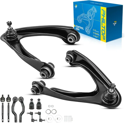 Miniatura 130 de PHILTOP Kit de suspensión delantera de 10 piezas, brazos de control inferiores con juntas de bola, eslabones de extremo de barra estabilizadora
