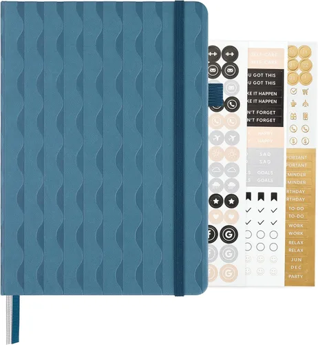 Miniatura 74 de &And Per Se - Cuaderno en blanco, 160 páginas, 5.7 x 8 pulgadas, cuaderno de rayas estrechas con papel grueso para escribir, cuaderno de tapa dura