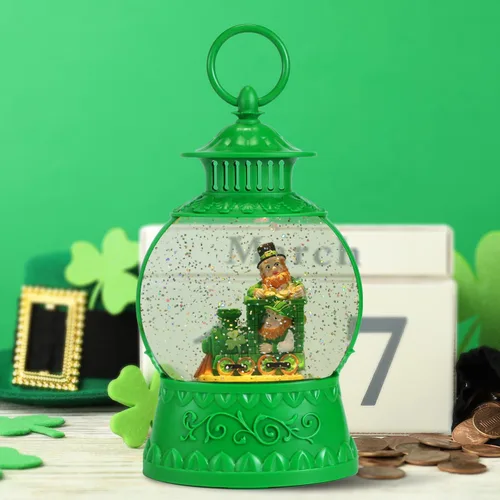 Miniatura 9 de Globo de nieve de muñeco de nieve de Navidad, linterna musical de muñeco de nieve con temporizador de 6 horas, USB, funciona
