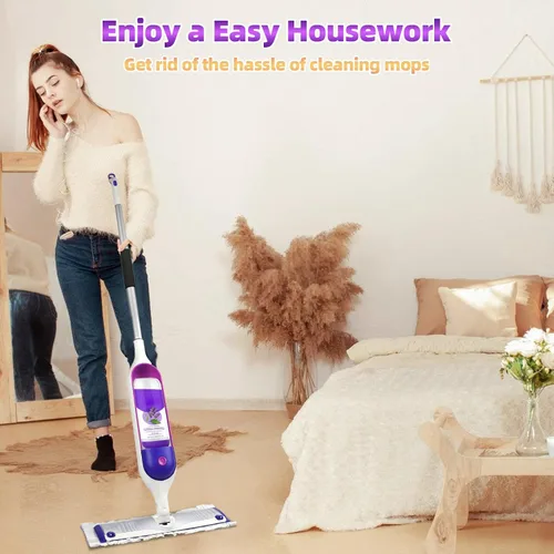 Miniatura 7 de Paquete de 12 almohadillas desechables para mopa PowerMop de varias superficies, repuestos de almohadillas de trapeador para limpieza de suelos