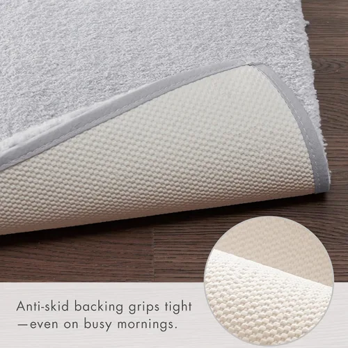 Miniatura 3 de Madison Park Marshmallow - Alfombra de baño antideslizante, de felpa lujosa, absorbente, de secado rápido, diseño de spa, decoración de baño, 20 x