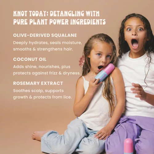 Miniatura 3 de Nemah Acondicionador desenredante para niños, espray desenredante para niños, espray desenredante para el cabello para enredos y encrespamiento