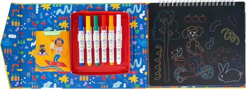 Miniatura 2 de Floss & Rock 47P5966 - Cuaderno de bocetos con pizarra, multicolor, mediano