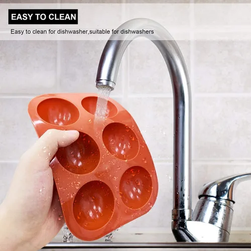Miniatura 6 de Molde de silicona para bombas de chocolate caliente, molde mediano de semiesfera, 2 paquetes de moldes de silicona para hornear de media esfera