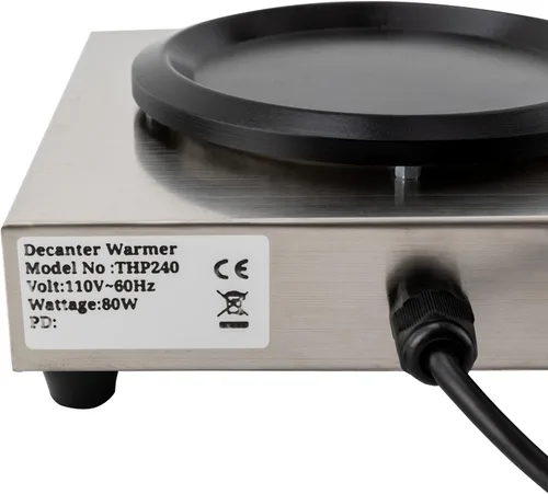 Miniatura 6 de Calentador de café de un solo quemador, plato calentador de decantador de 110 V, calentador portátil de acero inoxidable para decantador de vidrio