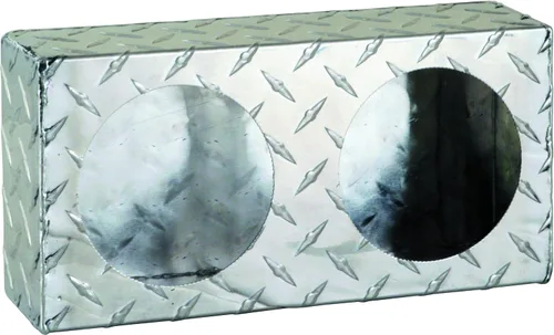 Miniatura 3 de Jalón LB6123 de luz redonda dual de Buyers Products, acero con recubrimiento en polvo negro, diseñado para luces DOT redondas de 4 pulgadas, mide 3