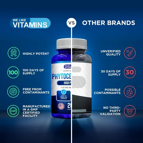 Miniatura 6 de We Like Vitamins Phytoceramides 700mg - 200 cápsulas totalmente naturales sin trigo y a base de plantas - Suplemento de fitoceramida - Suplemento