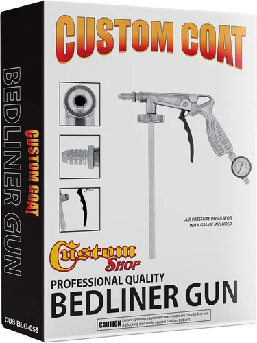 Miniatura 5 de Kit de revestimiento U-Pol Raptor de 4 cuartos - Kit de revestimiento en aerosol de uretano negro para plataforma de camión con pistola
