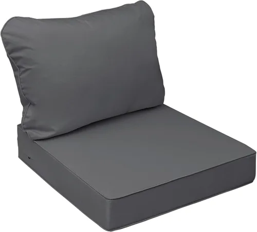 Miniatura 42 de AAAAAcessories Cojines de asiento para exteriores, resistentes a la decoloración, cojines de repuesto impermeables para muebles de patio, 21 x 21 x