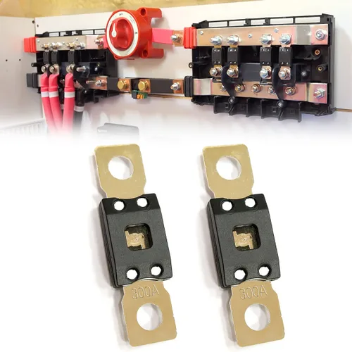 PTT 2PACK MEGA/AMG 300Amp, 32V, Retardo de tiempo, Fusible de montaje de espárrago de alta corriente - Atornillado - Automotriz/Marina