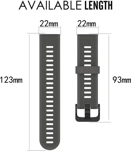 Miniatura 3 de Correa para Garmin Forerunner 945, correa de repuesto de silicona suave para reloj inteligente Garmin Forerunner 935 (sin rastreador)