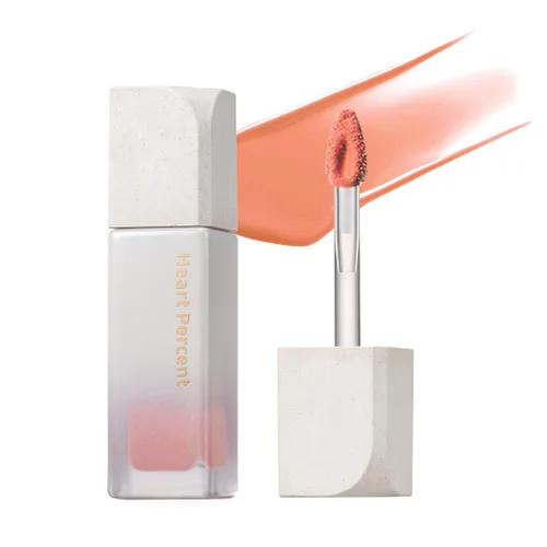 Miniatura 10 de Heart Percent Dote On Mood - Tinte puro brillante, acuoso y ligero, hidratante para labios, lápiz labial líquido de larga duración, 0.26 onzas, #01