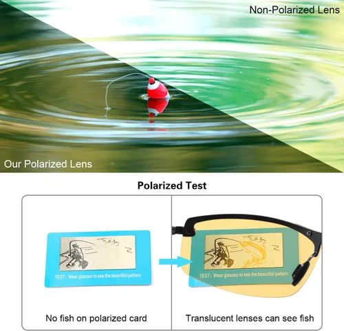 Miniatura 4 de YIMI Gafas de sol deportivas polarizadas fotocromáticas para hombre, mujer, ciclismo, pesca, conducción, protección UV400, lentes antirreflejos