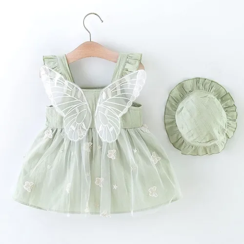 Miniatura 9 de Vestido tutú de verano para niñas pequeñas, sin espalda, vestido de princesa para fiesta de cumpleaños, vestido de verano con lazo floral