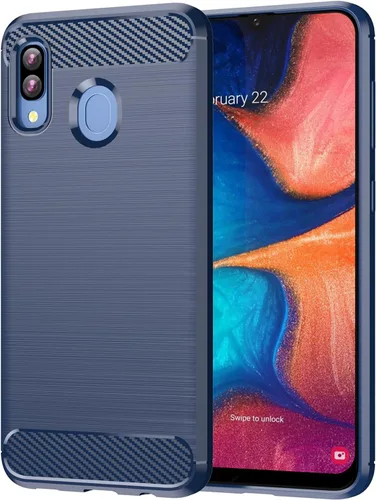 Miniatura 80 de Funda EUAGVQY para Samsung A70 Galaxy A70, Funda de Fibra de Carbono de TPU Blanda Antideslizante Duradera y Ligera, Funda Protectora para Samsung