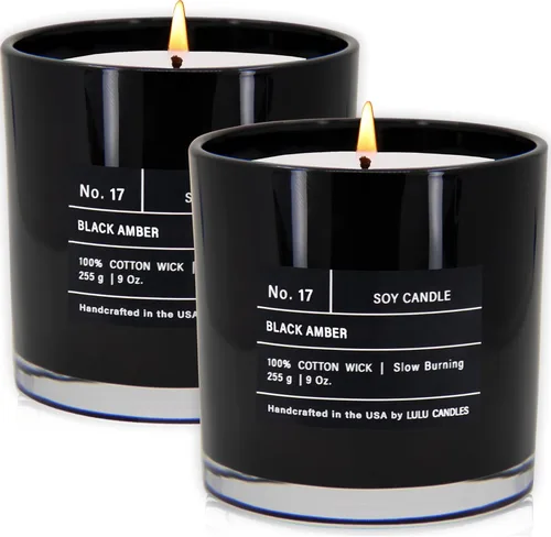 Miniatura 6 de Lulu Candles Sexy Man Vela perfumada de lujo en tarro de soja Vertida a mano en los Estados Unidos Altamente perfumada y duradera