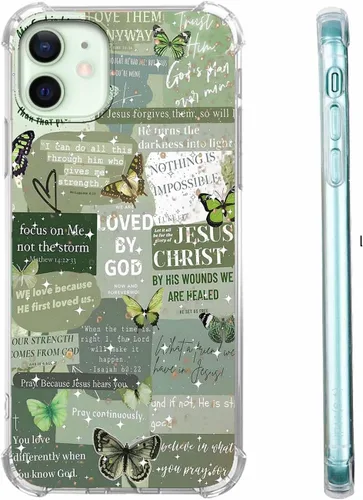Miniatura 74 de Funda para Celular con Versículos de la Biblia, Colocación de Citas Cristianas de Jesús, Diseño Collage, Funda Protectora Suave de TPU de Moda