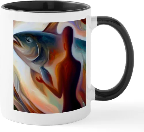 Miniatura 11 de CafePress Chinook King Salmon Mug 11 oz (325 ml) Ceramic Coffee Mug