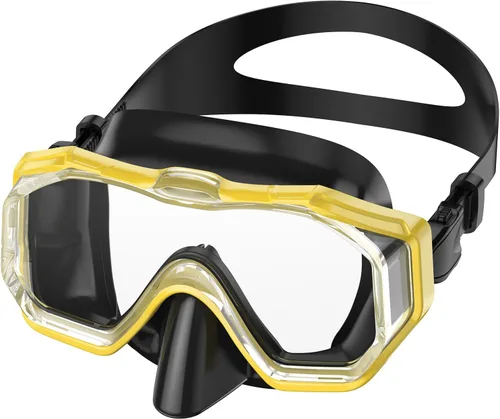 Miniatura 23 de WSTOO Adults Swim Goggles with Nose Cover to Prevent Water Inhaling, Anti-Fog Swimming Mask for Youth Men Women Negro+negro rojo