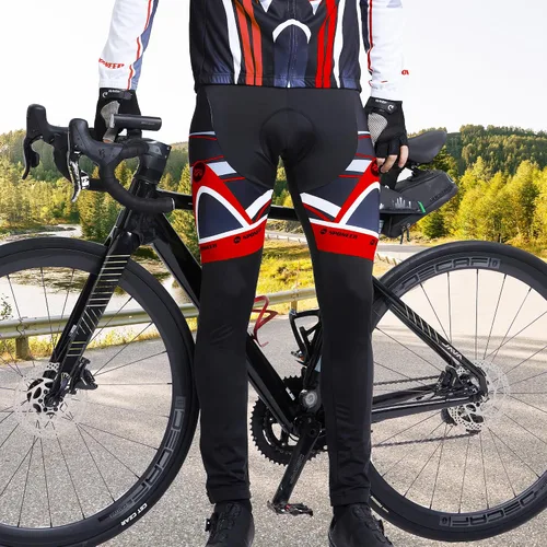 Miniatura 22 de sponeed Ropa de ciclismo para hombre, manga larga, para bicicleta de montaña, camiseta de bicicleta de carretera, pantalones acolchados, trajes