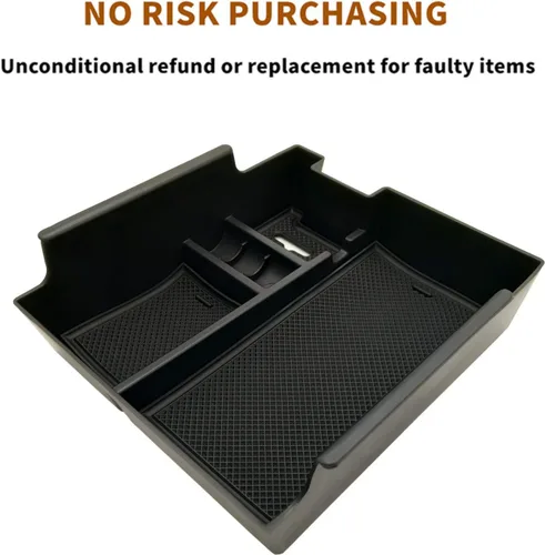 Miniatura 7 de Compatible con Ford Explorer 2012 2013 2014 2015 2016 2017 2018 2019 Organizador de bandeja para consola central, caja de almacenamiento secundario