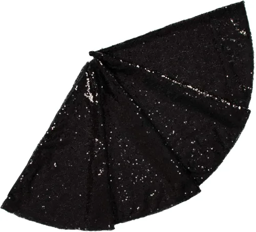 Miniatura 7 de ShinyBeauty Falda de árbol de Navidad rosa claro de 24 pulgadas, falda de lentejuelas para lápices/mini árboles, cubierta navideña para Año Nuevo