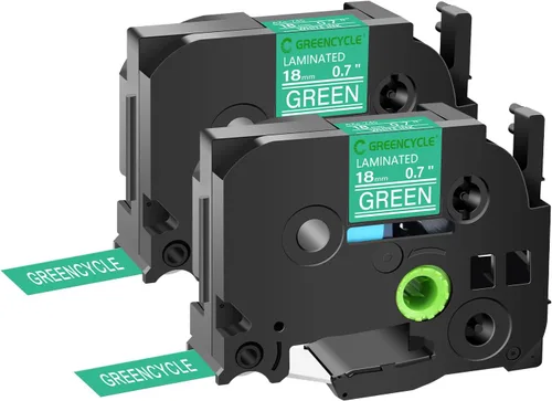 Miniatura 61 de GREENCYCLE TZe-111 - Cinta adhesiva transparente laminada de 0.23 pulgadas compatible con Brother P-Touch TZ-111 TZe111, cinta negra sobre