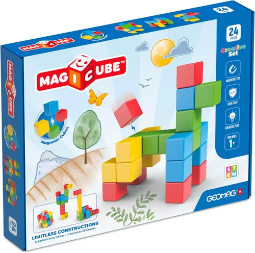 Miniatura 16 de Geomag Magicube Bloques magnéticos para niños de 1 a 5 años Juegos de juguetes de construcción STEM hechos en Suiza Múltiples (MAGICUBE_9PCS)