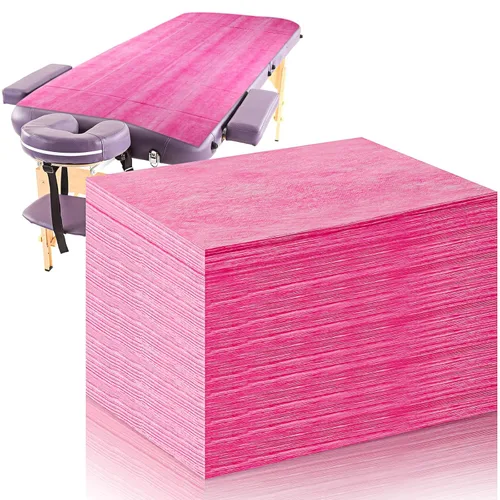 Miniatura 9 de Tatuo 50 sábanas desechables de 31 x 70 pulgadas, impermeables, para mesa de masaje, tela no tejida para spa, pestañas, salón de belleza, Blanco
