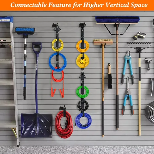 Miniatura 2 de Sistema de almacenamiento organizador de cables de extensión, gestión de cables de extensión resistente con múltiples soportes para cables