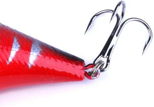 Miniatura 6 de Kit mixto de señuelos de pesca incluye señuelo minnow, popper, crankbait y anzuelo de pesca para pesca en agua salada y agua dulce de trucha, lubina