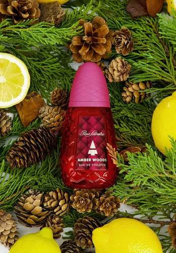 Miniatura 3 de Amber Woods por Pino Silvestre - Perfume para hombres - Aromático, amaderado y picante - Mezclado con limón, lavanda, pachulí y sándalo