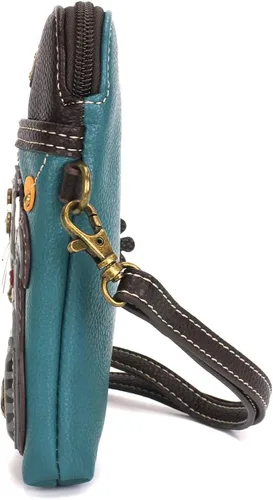 Miniatura 4 de CHALA Cat Collection Cell Phone Crossbody Purse-Women PU LeatherCanvas Multicolor Handbag with Adjustable Strap
