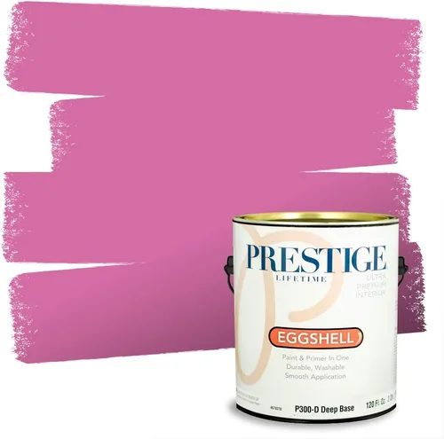 Miniatura 50 de Prestige Paints - Pintura exterior e imprimación en uno, 1 galón, plano, E500-P-A011GP