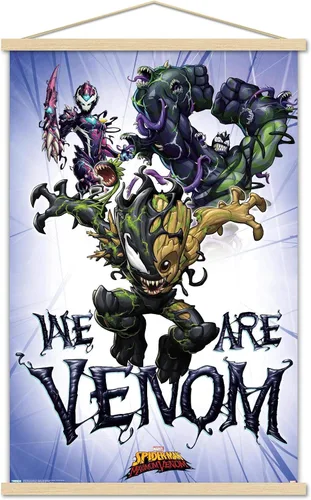 Miniatura 17 de Trends International Marvel Comics TV - Póster de pared de Spider- Man: Maximum Venom - We Are Venom, 22.375 x 34 pulgadas, versión enmarcada