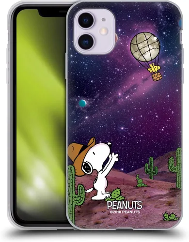Miniatura 129 de Head Case Designs Funda de gel con licencia oficial de Peanuts Nebula Cactus Needles Snoopy Space Cowboy [protección de grado militar] compatible