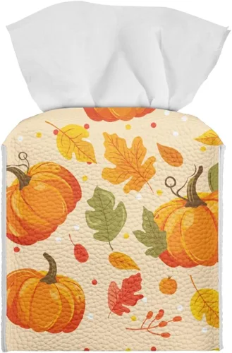 Miniatura 19 de 250th Anniversary Square Tissue Box Cover Pu Leather Tissue Holder Facial Paper Cover Waterproof Toilet Paper Holder for Bathroom Bedroom Modern