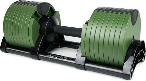 Miniatura 7 de Adjustable Dumbbell (Single) 5-40/80lb, 5lb Increments, for Home Gym Fitness - Upto 20 weight settings