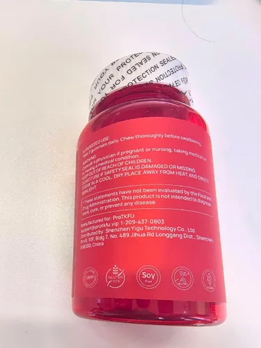 Miniatura 2 de Paquete de 2 gomitas de vinagre de sidra de manzana de ProTKFU, gomitas ACV con la madre, veganas, sin gluten, vitamina B12, B9, el mejor suplemento