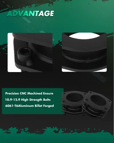 Miniatura 4 de SCITOO Kit de elevación y nivelación de 2 pulgadas (5 cm) con espaciador de suspensión delantero para Jeep Grand Cherokee 2005-2010, para Jeep