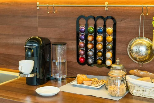 Miniatura 6 de Demi's Home Soporte adhesivo para cápsulas de café Nespresso Vertuo (medición antes de comprar), apto para ser montado en el interior/debajo