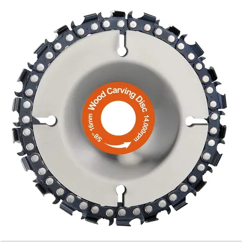 Miniatura 8 de Disco de motosierra/removedor de tocones/amoladora de tocones/disco de tallado de madera para amoladora angular de 4 o 4 a 1/2 pulgadas, cenador