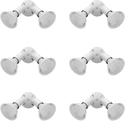 Miniatura 15 de Lithonia Lighting OFTH 300PR 120 P WH-M12 - Soporte ajustable doble PAR con atardecer a amanecer, 120 voltios, 300 vatios, color blanco